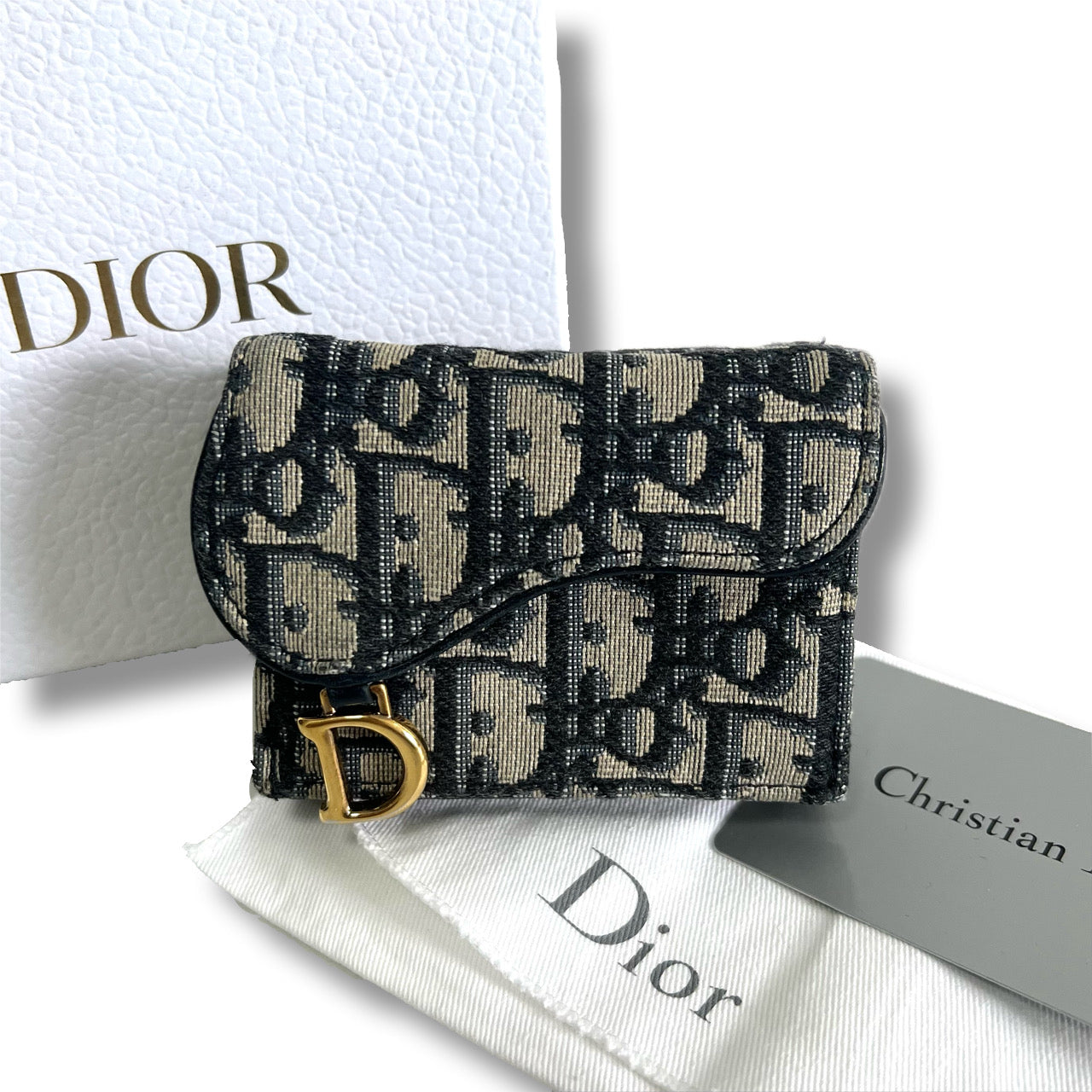 Christian Dior トロッター三つ折り財布