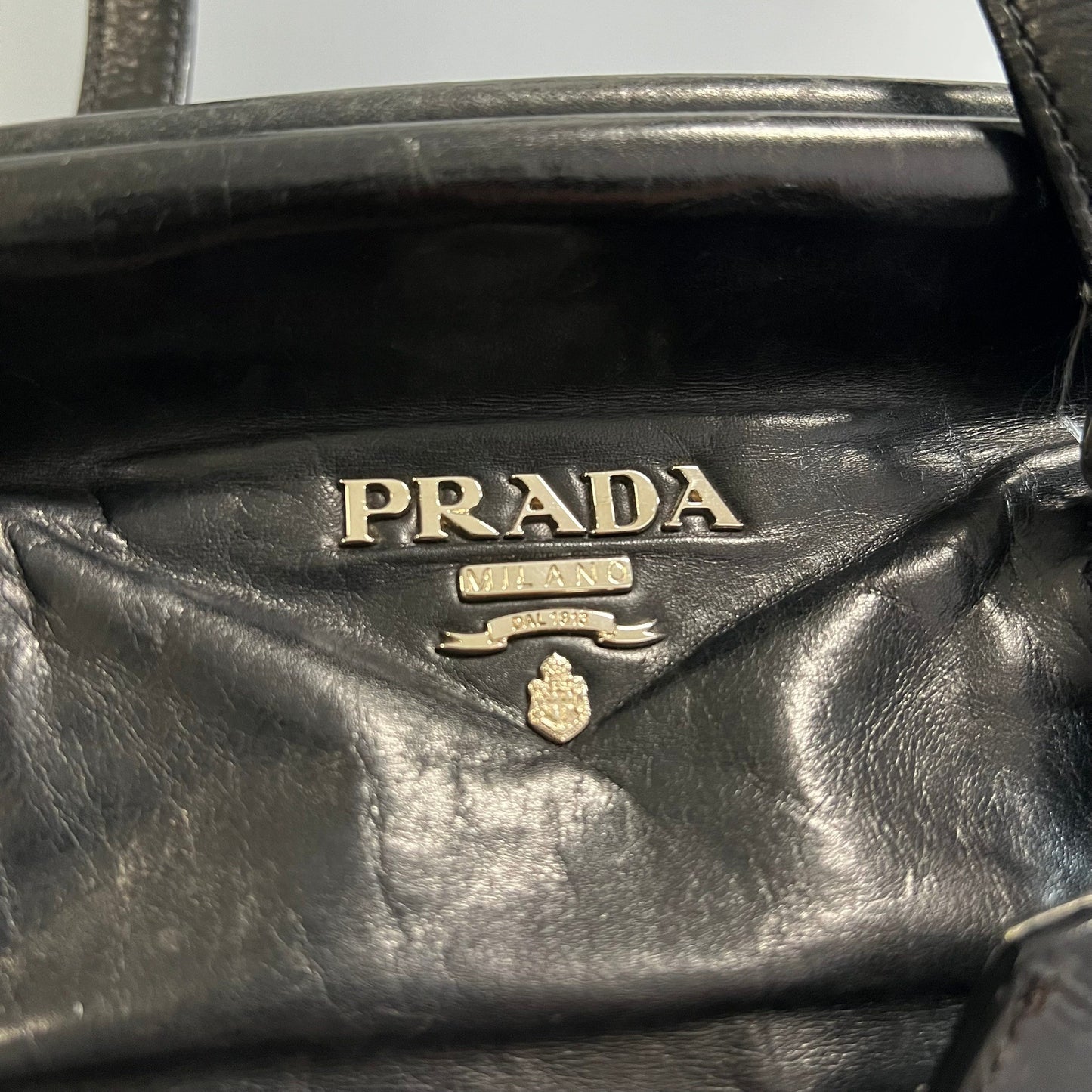 PRADA プラダ ハンドバッグ トート レザー チャーム